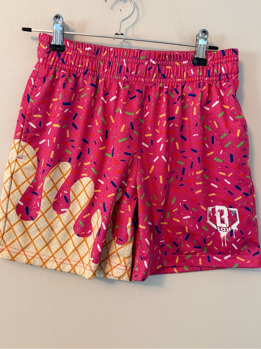 Baseball Lifestyle 101 Pink Sprinkles Ice Cream Shorts